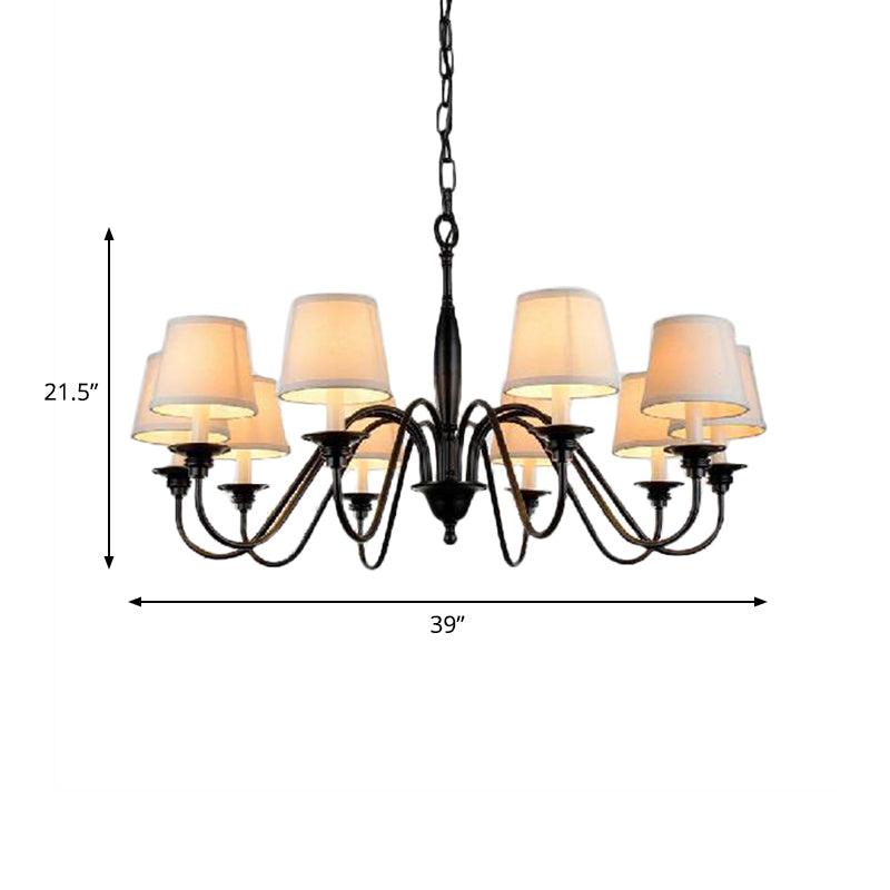 3/6/8 Lights Ceiling Light Minimalistic Fabric Chandelier - Rebooters