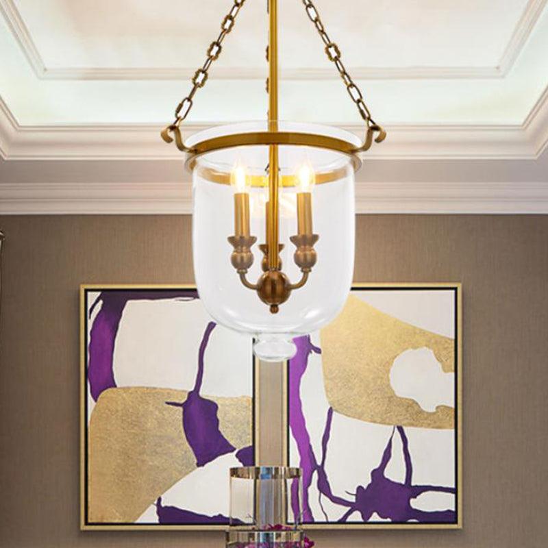 3 Bulbs Restaurant Hanging Pendant Modern Gold Down Lighting - Rebooters