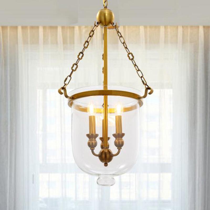 3 Bulbs Restaurant Hanging Pendant Modern Gold Down Lighting - Rebooters