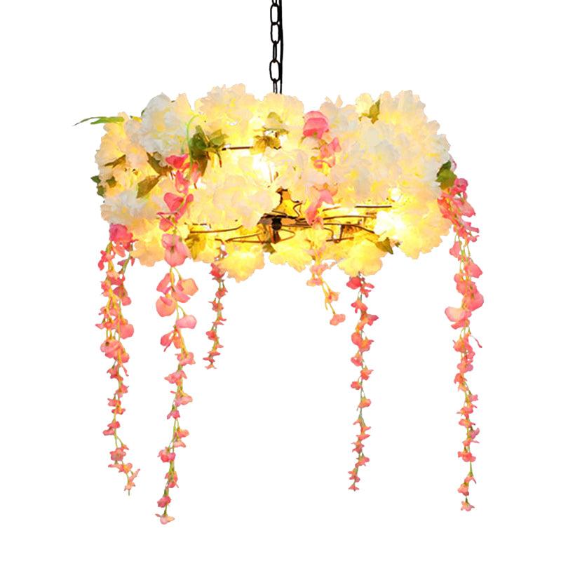 18"/21.5" W Flower Metal Chandelier Industrial LED Lighting - Rebooters