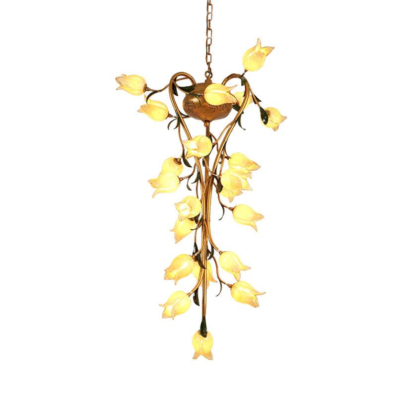 American Flower Chandelier Lighting Fixture 21 Heads LED Light - Rebooters