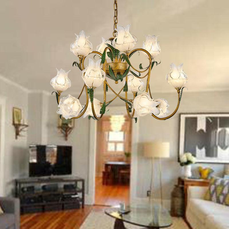 American Flower Metal Hanging Pendant 16 Heads LED Chandelier - Rebooters