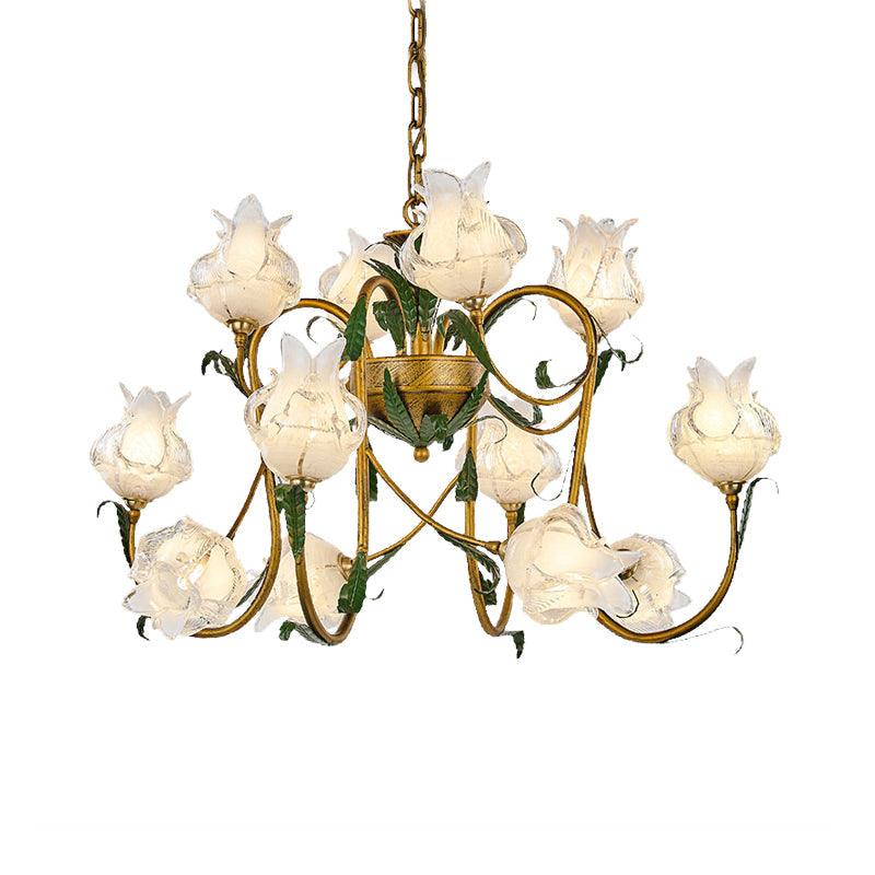 American Flower Metal Hanging Pendant 16 Heads LED Chandelier - Rebooters