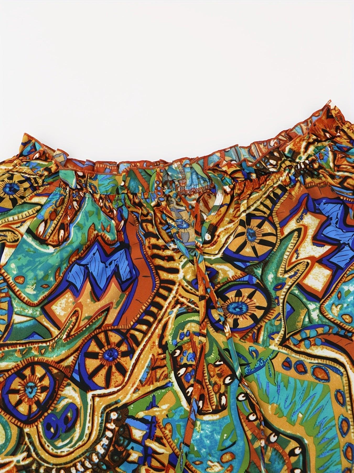 Off-Shoulder Boho Blouse With Long Sleeves For Women Rebooters Womens Shirts