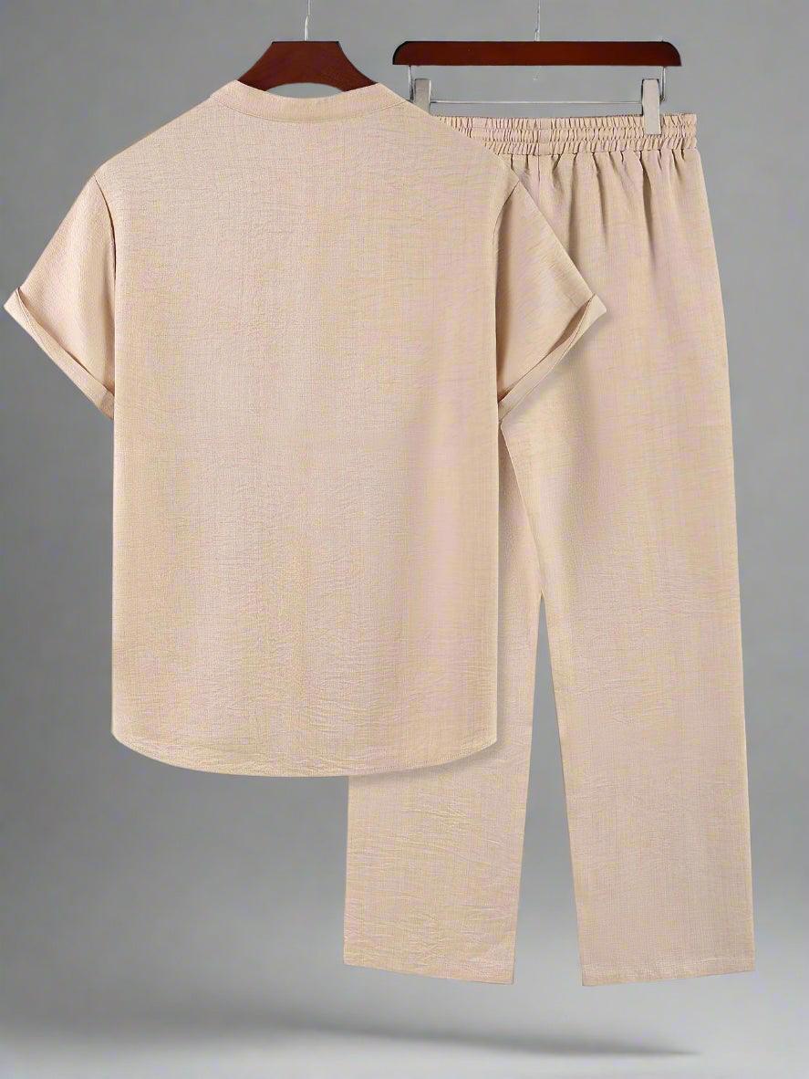 Comfortable Solid Color Casual Men Set for Summer Rebooters - mens 2 piece set
