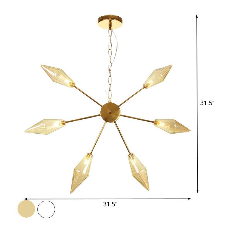 6/9/12 Lights Chandelier Lamp Industrial Sputnik Ceiling Light - Rebooters