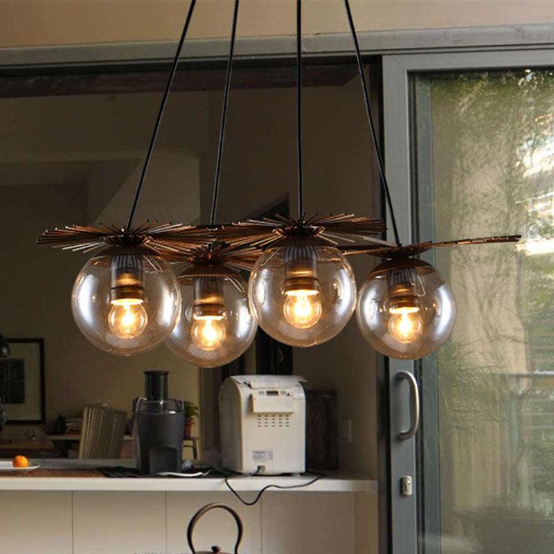 4 Bulbs Ceiling Chandelier Industrial Coffee House Pendant Light Fixture - Rebooters