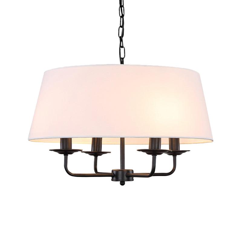 4 Bulbs Candle Chandelier Light Classic White Green Beige Fixture - Rebooters