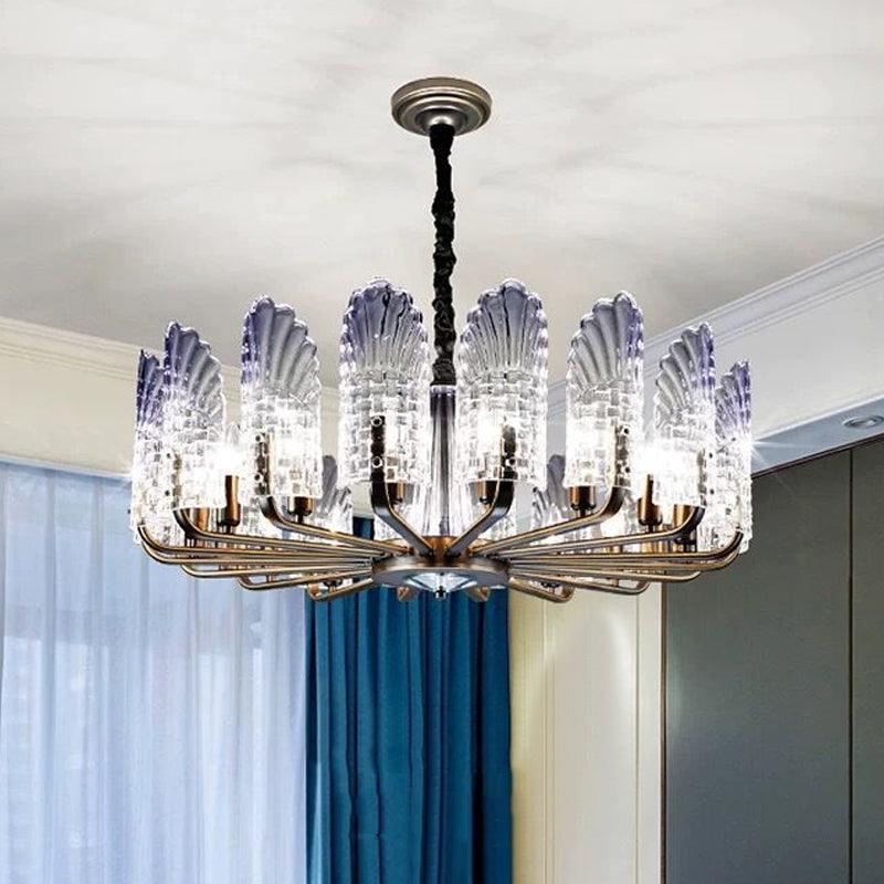 8/9/10 Lights Radial Chandelier Lighting Brass Crystal Lamp - Rebooters