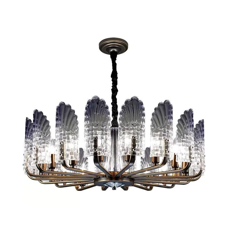 8/9/10 Lights Radial Chandelier Lighting Brass Crystal Lamp - Rebooters
