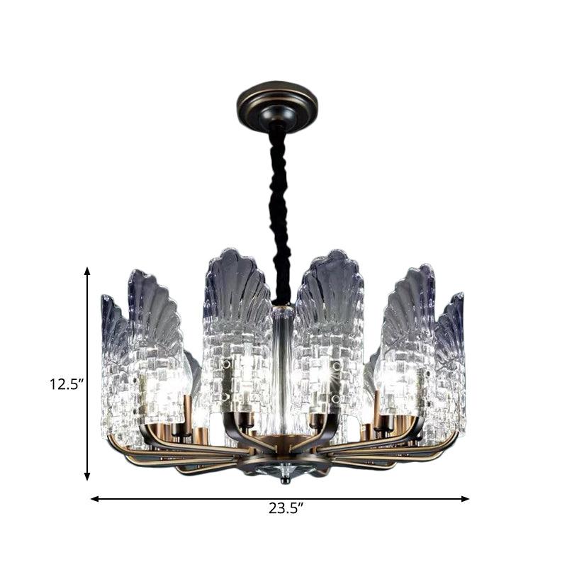 8/9/10 Lights Radial Chandelier Lighting Brass Crystal Lamp - Rebooters