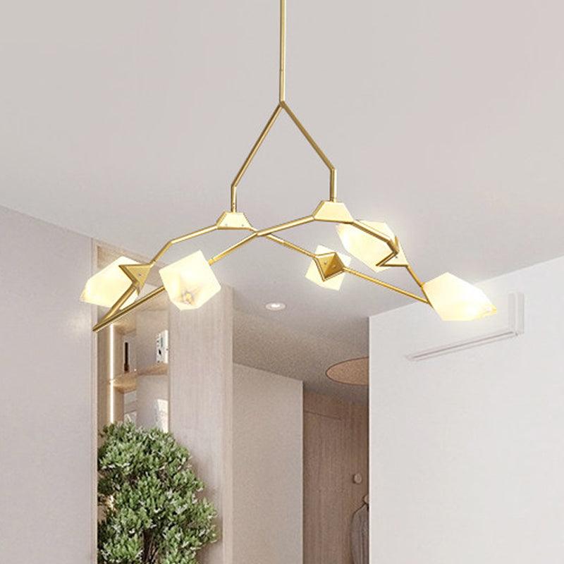 5/8 Lights Dining Room Chandelier Lamp Modern Black Gold Ceiling Lighting - Rebooters
