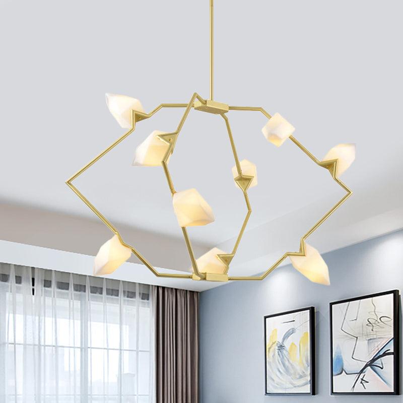 5/8 Lights Dining Room Chandelier Lamp Modern Black Gold Ceiling Lighting - Rebooters