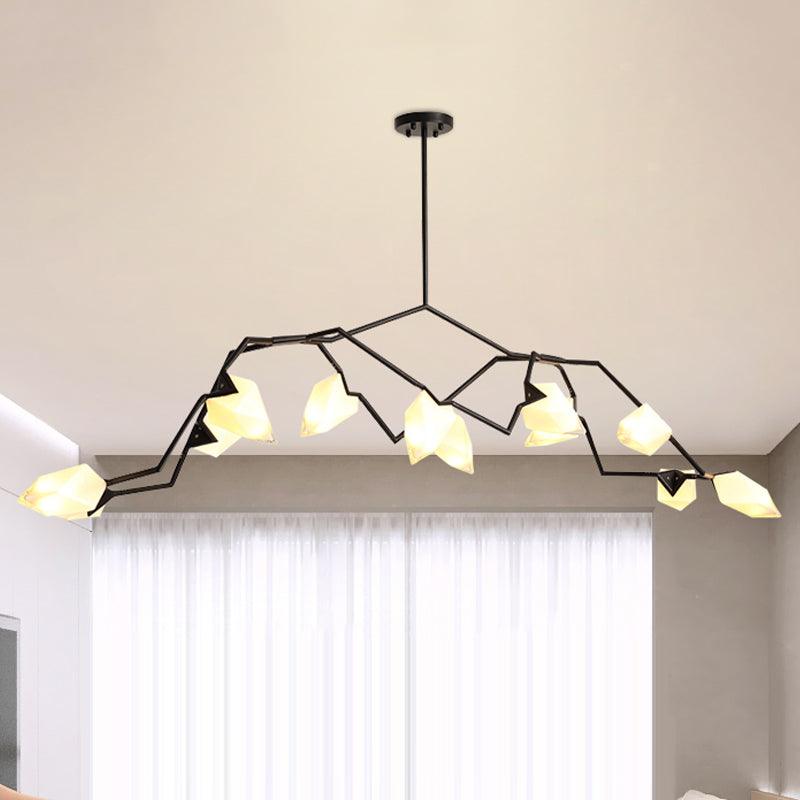5/8 Lights Dining Room Chandelier Lamp Modern Black Gold Ceiling Lighting - Rebooters