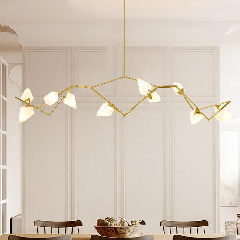 5/8 Lights Dining Room Chandelier Lamp Modern Black Gold Ceiling Lighting - Rebooters