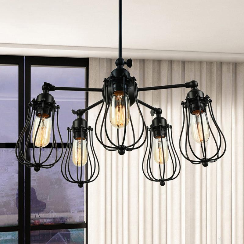 18"/25.5" W 5 Lights Chandelier Lighting Farmhouse Fixture - Rebooters