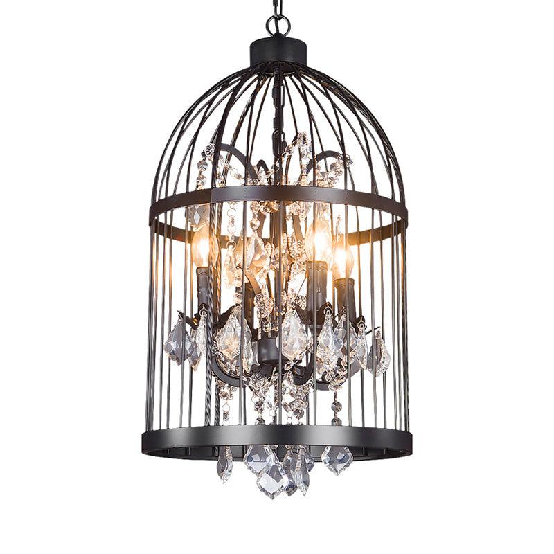 4 Heads Birdcage Chandelier Lighting Vintage Style Lamp - Rebooters