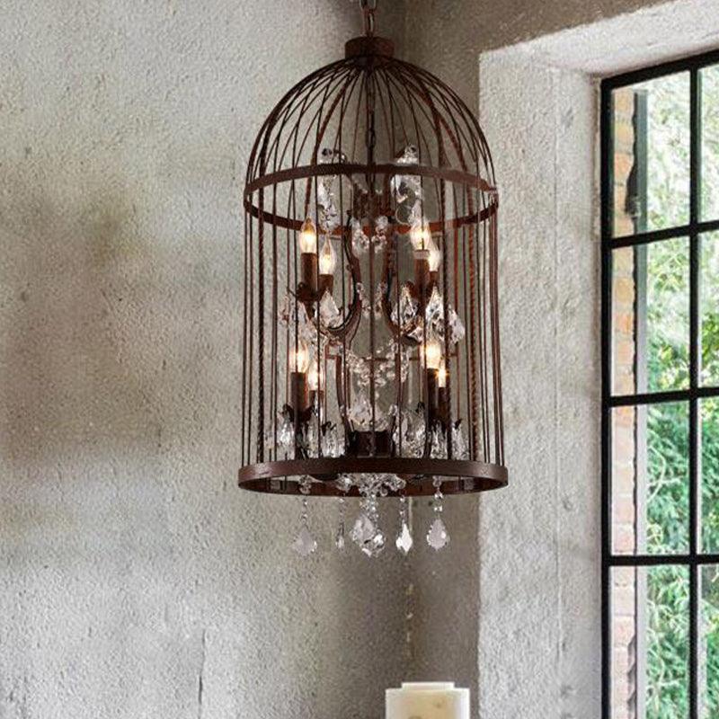 4 Heads Birdcage Chandelier Lighting Vintage Style Lamp - Rebooters