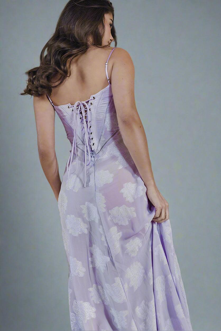 Maya Maxi Dress with Intricate Floral Embroidery and Flowing Silhouette for Elegant Style - Rebooters -Women's Dresses