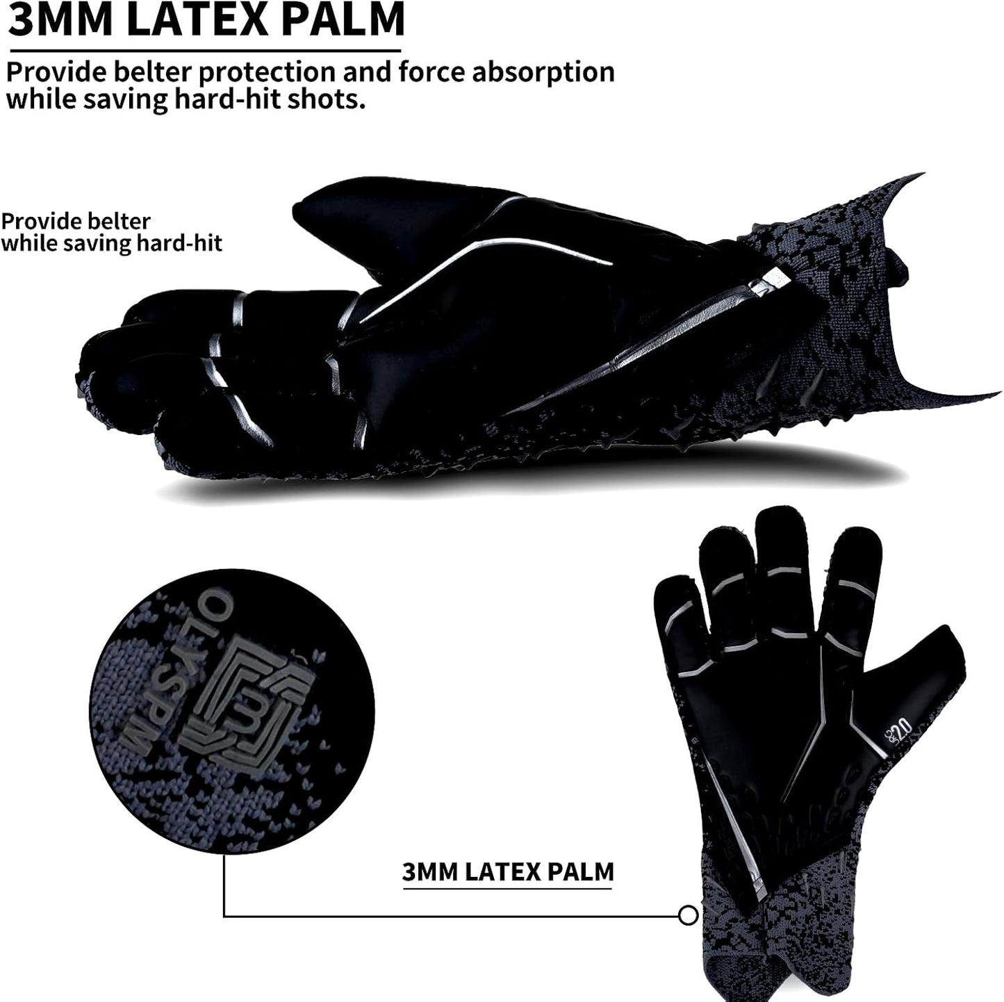 Kids Goalkeeper Gloves – All-Weather Grip, Wrist Support, Breathable Fit