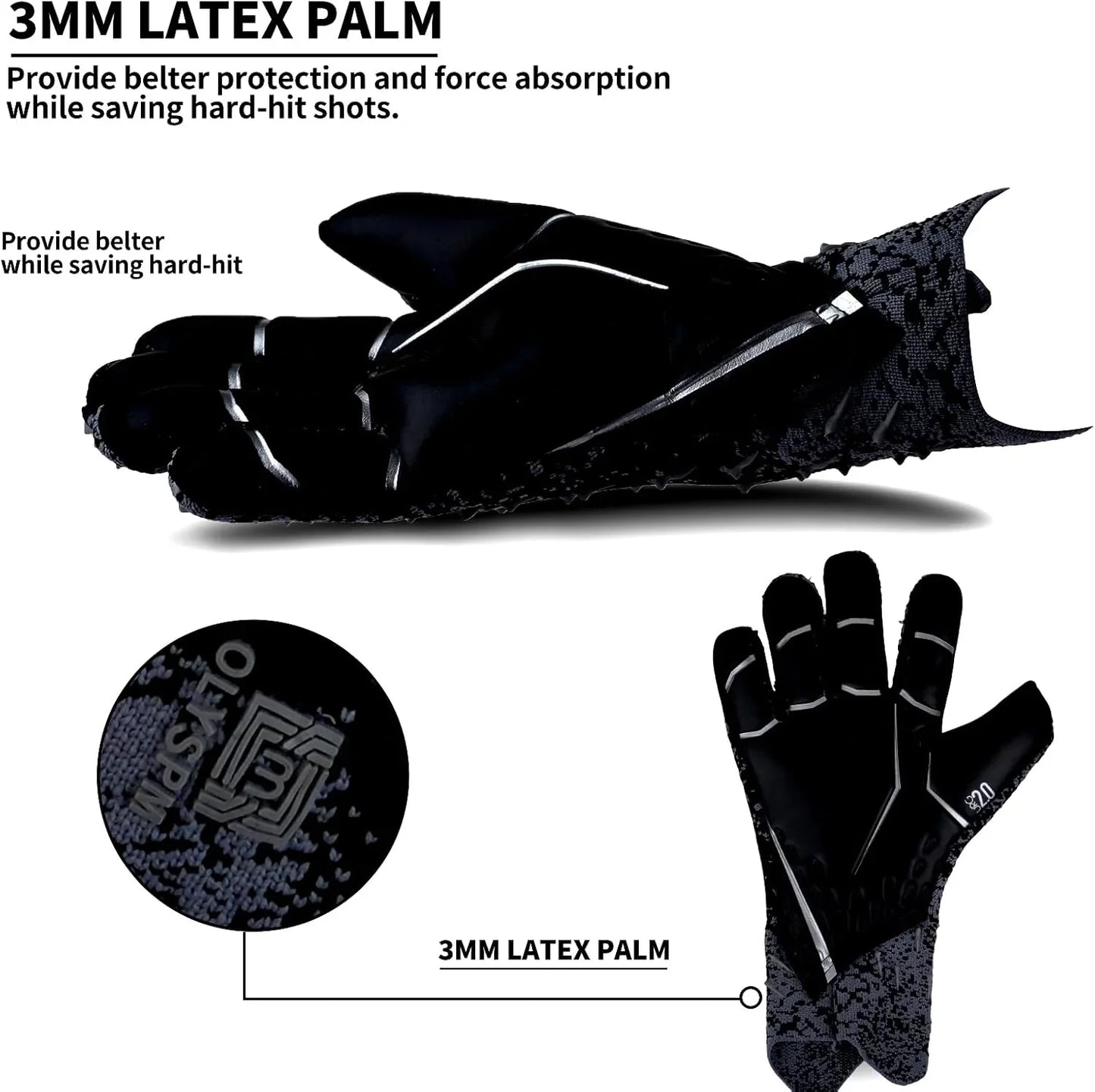 Kids Goalkeeper Gloves – All-Weather Grip, Wrist Support, Breathable Fit