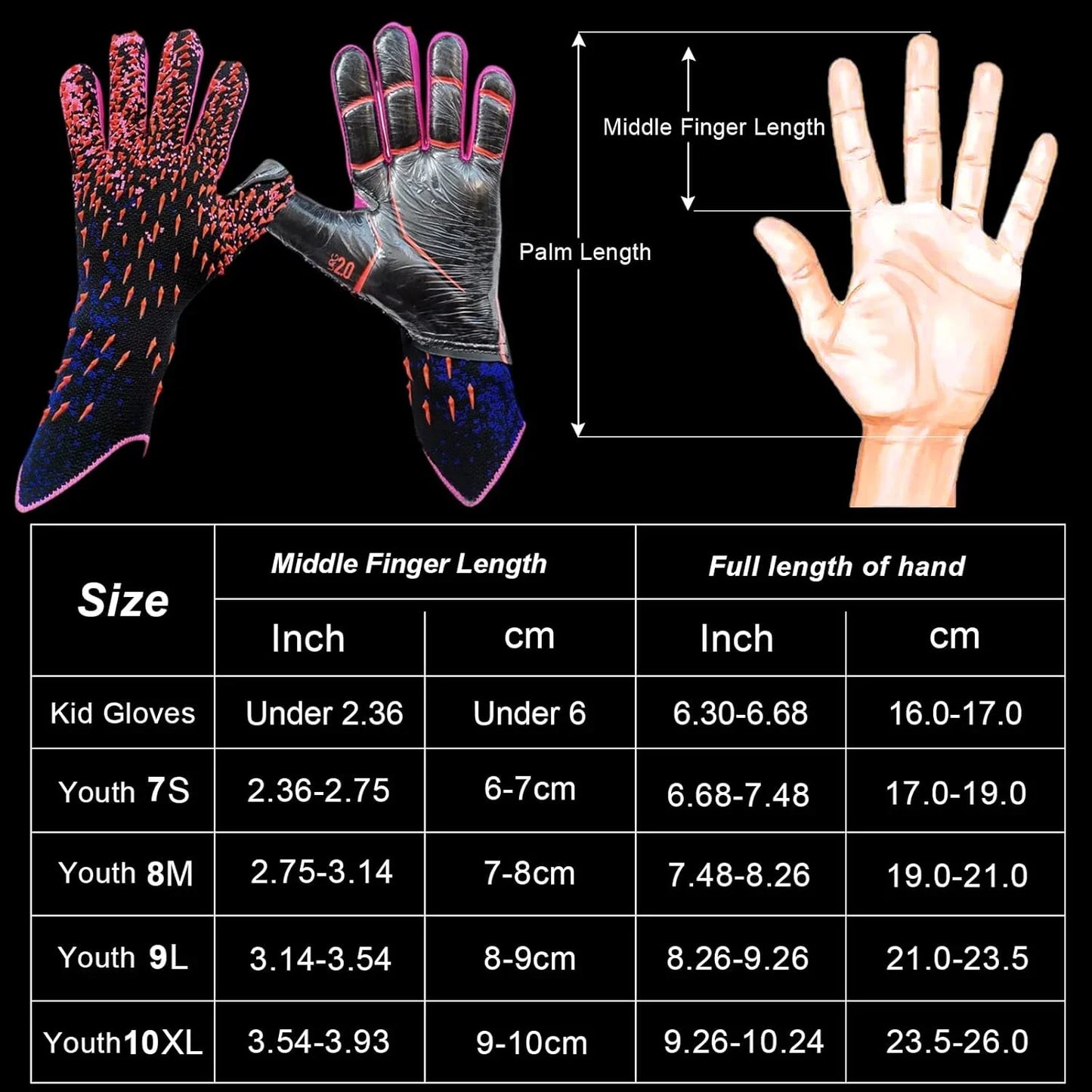 Kids Goalkeeper Gloves – All-Weather Grip, Wrist Support, Breathable Fit