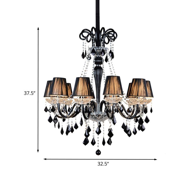 Traditional Tapered Chandelier Lamp 10 Bulbs Ceiling Light - Rebooters