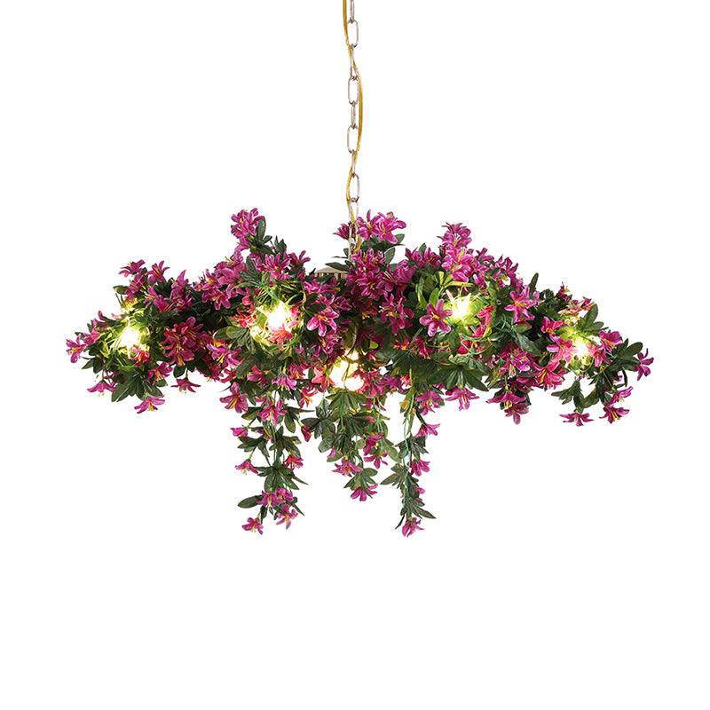 12-Light Hanging Chandelier Industrial Starburst Pendant Light - Rebooters