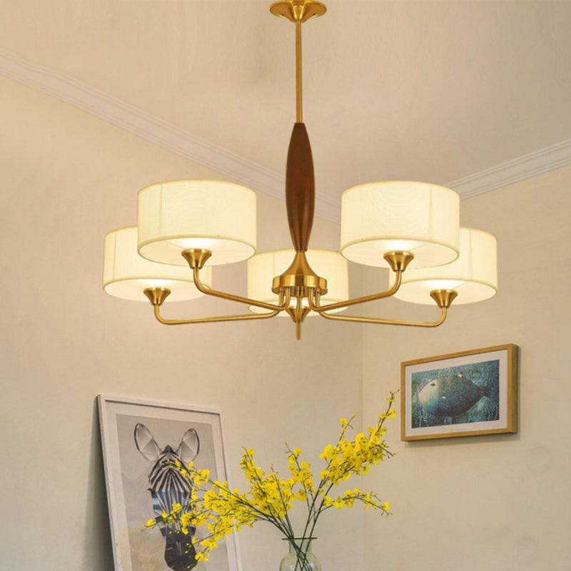 3/5-Bulb Drop Pendant Countryside Bedroom Chandelier Lamp - Rebooters