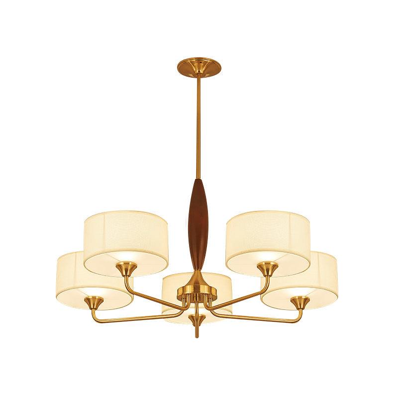 3/5-Bulb Drop Pendant Countryside Bedroom Chandelier Lamp - Rebooters