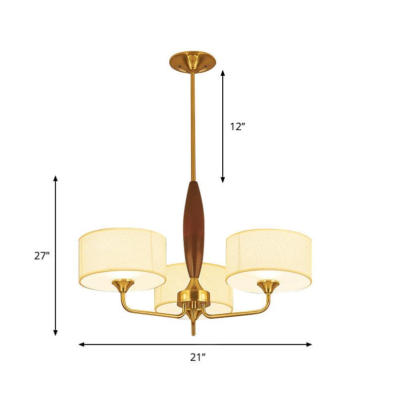 3/5-Bulb Drop Pendant Countryside Bedroom Chandelier Lamp - Rebooters