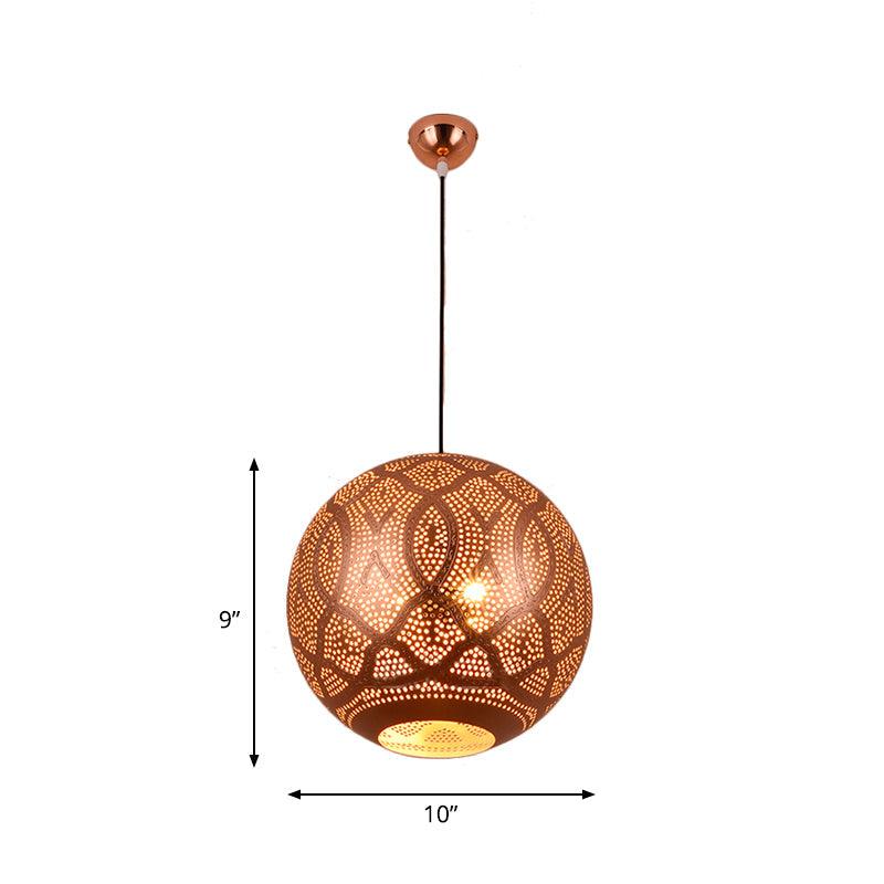 3 Bulbs Metal Ceiling Chandelier Traditional Rose Gold Light Kit - Rebooters