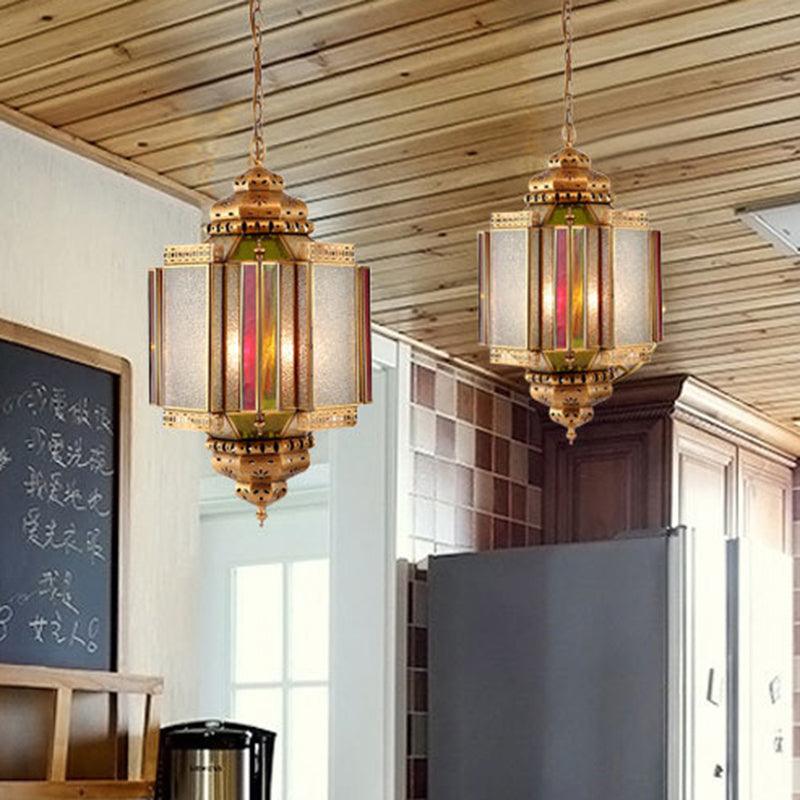 4 Lights Ceiling Chandelier Classic Porch Hanging Lamp in Brass - Rebooters