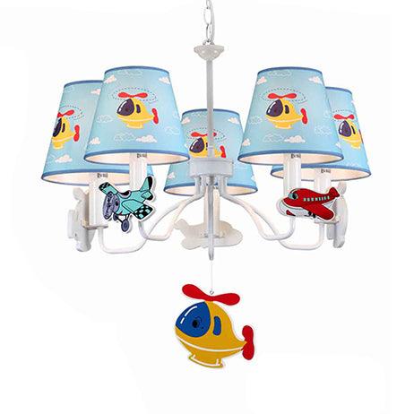 Bedroom Kindergarten Hanging Lamp with Plane Fabric Lights - Rebooters