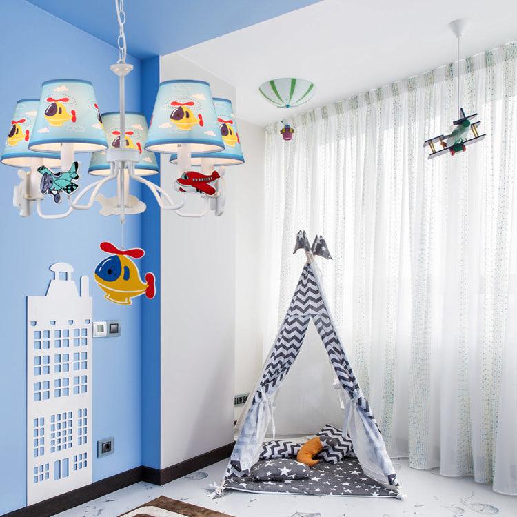 Bedroom Kindergarten Hanging Lamp with Plane Fabric Lights - Rebooters