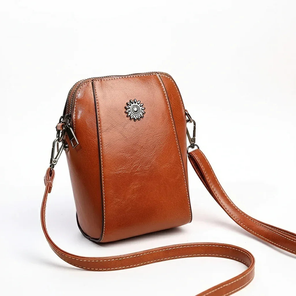 Luciana Bella Luxe Leather Crossbody Bag Rebooters