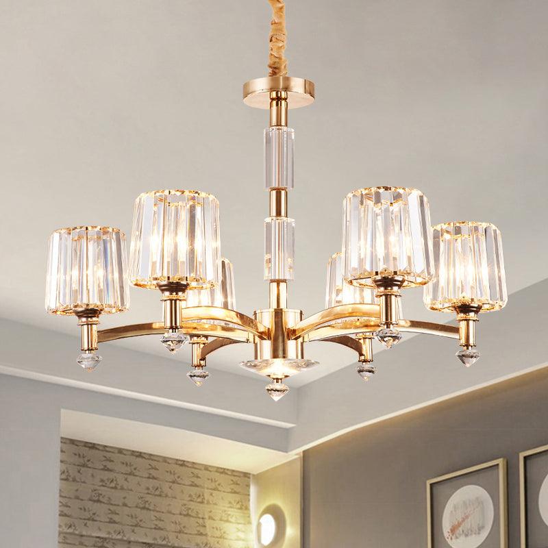 Antique Sputnik Pendant Lighting 6 Bulbs Gold Chandelier - Rebooters