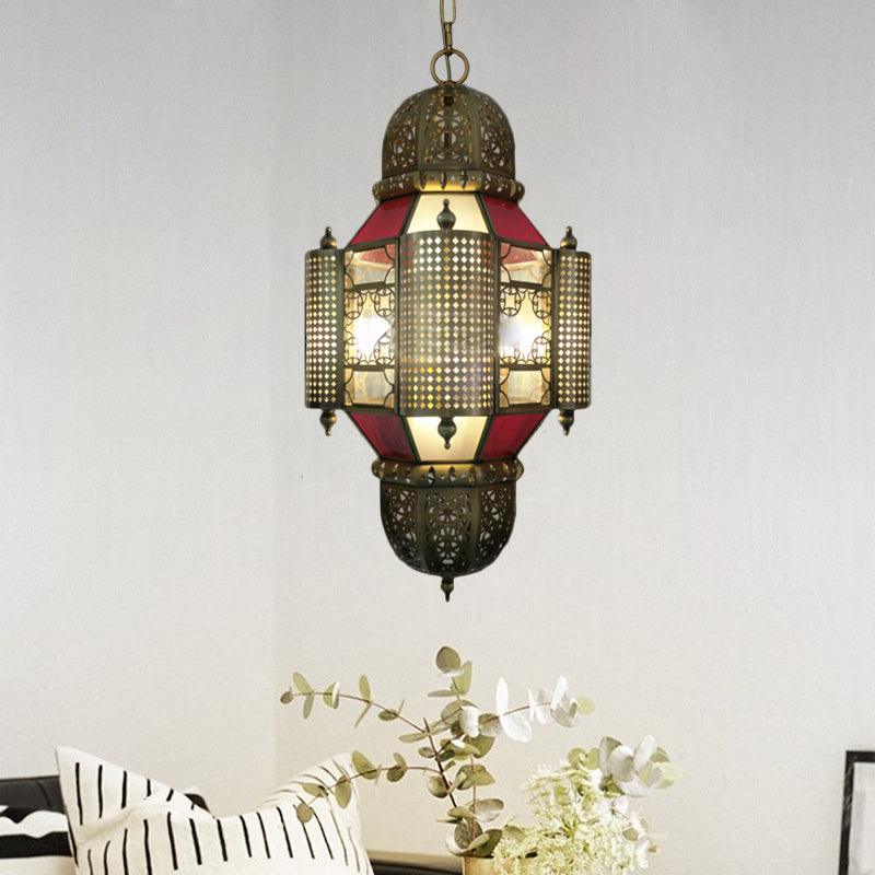 Arabian Lantern Pendant Lighting 3 Heads Metal Chandelier - Rebooters
