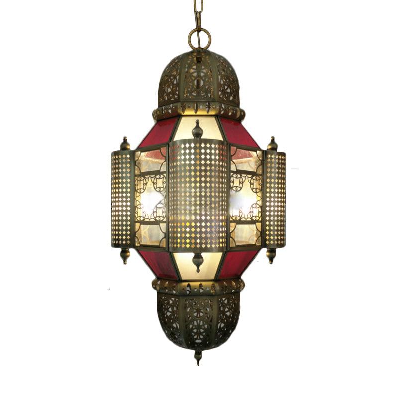 Arabian Lantern Pendant Lighting 3 Heads Metal Chandelier - Rebooters