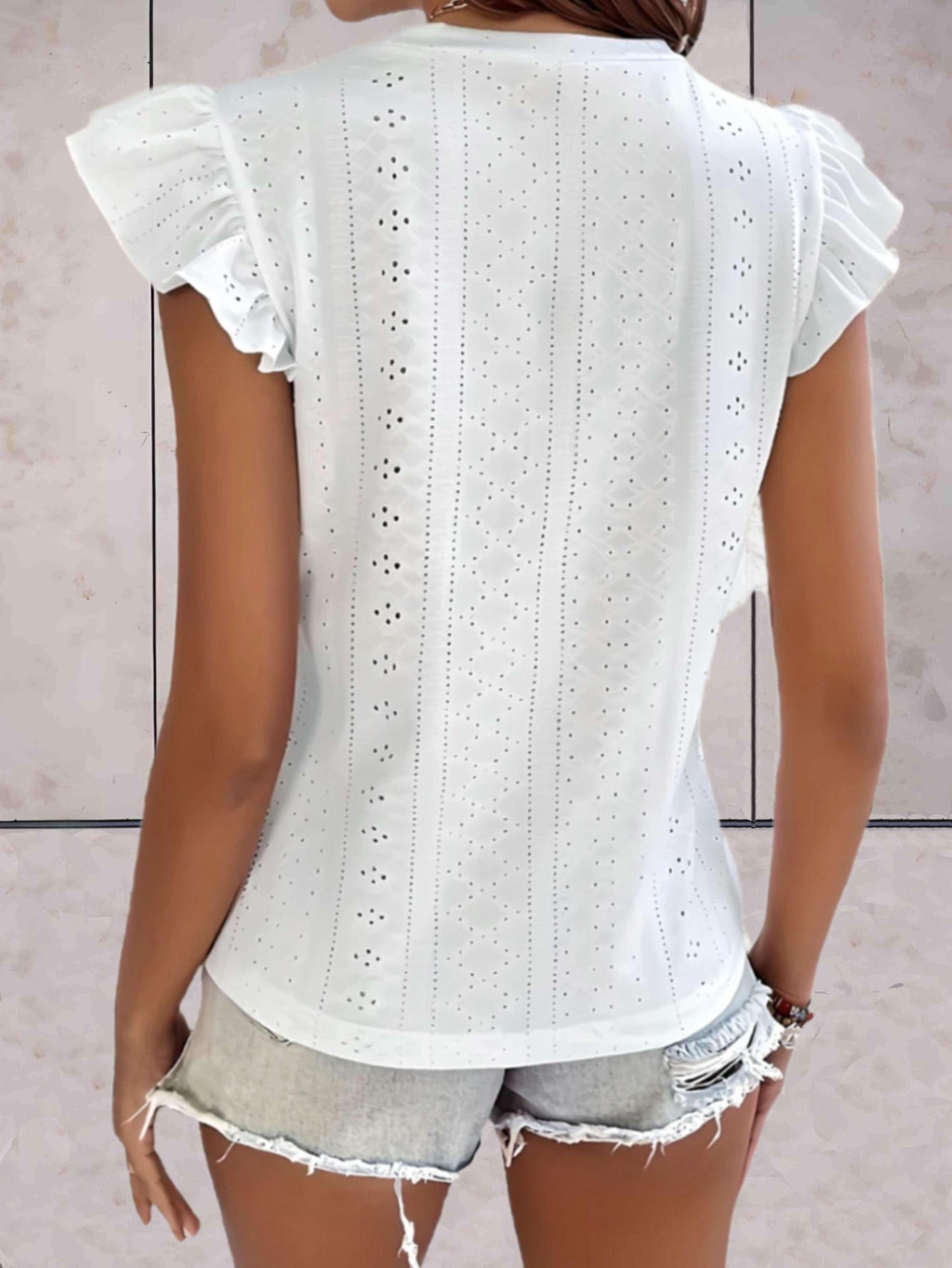 Sleeveless Ruffled Casual Top for Women - Stylish Elegance Rebooters Womens Shirts