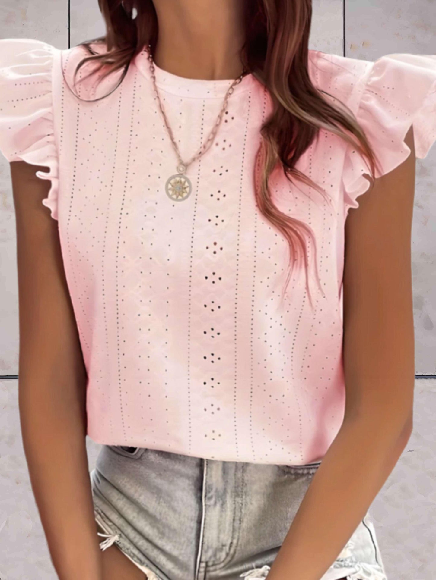 Sleeveless Ruffled Casual Top for Women - Stylish Elegance Rebooters Womens Shirts