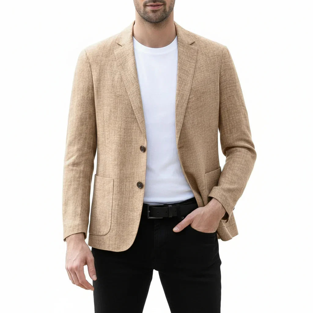 Antonio Men's Linen Blazer Jacket for Stylish Comfort - Rebooters