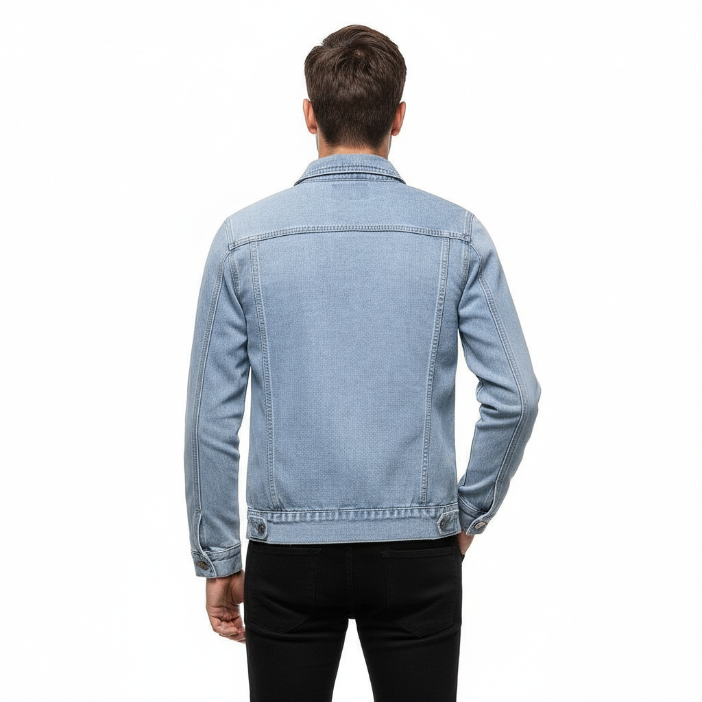 Avi Men’s Solid Denim Jacket | Rebooters