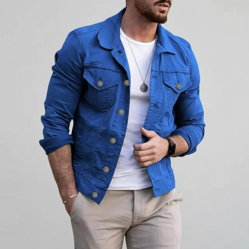Axel Men's Denim Jacket for Stylish Casual Wear Rebooters Mens Denim Jackets