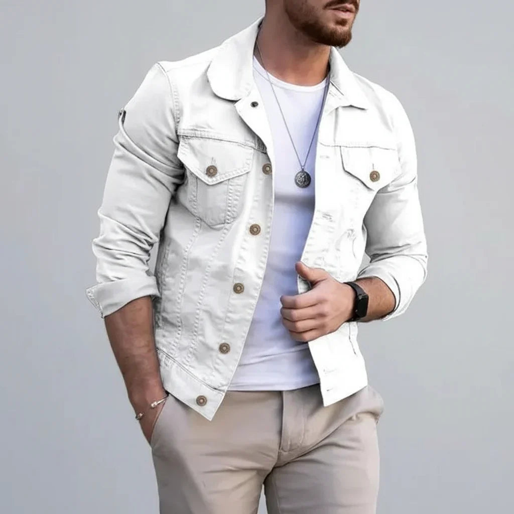 Axel Men's Denim Jacket for Stylish Casual Wear Rebooters Mens Denim Jackets