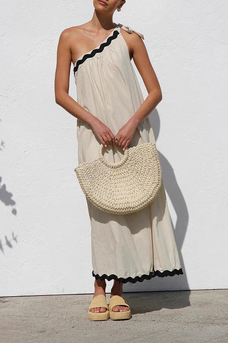 Ava Breeze One-Shoulder Midi Dress for Effortless Style Rebooters Maxi Women's Dresses