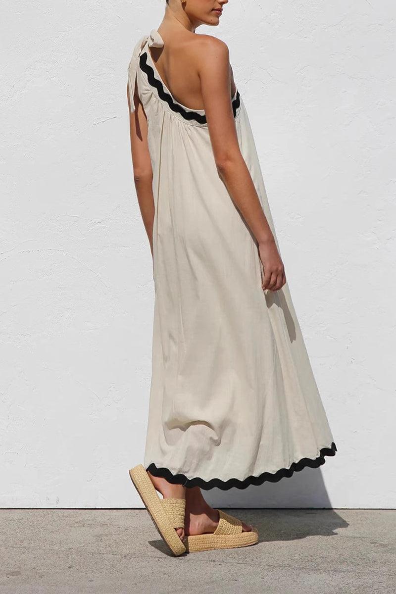 Ava Breeze One-Shoulder Midi Dress for Effortless Style Rebooters Maxi Women's Dresses