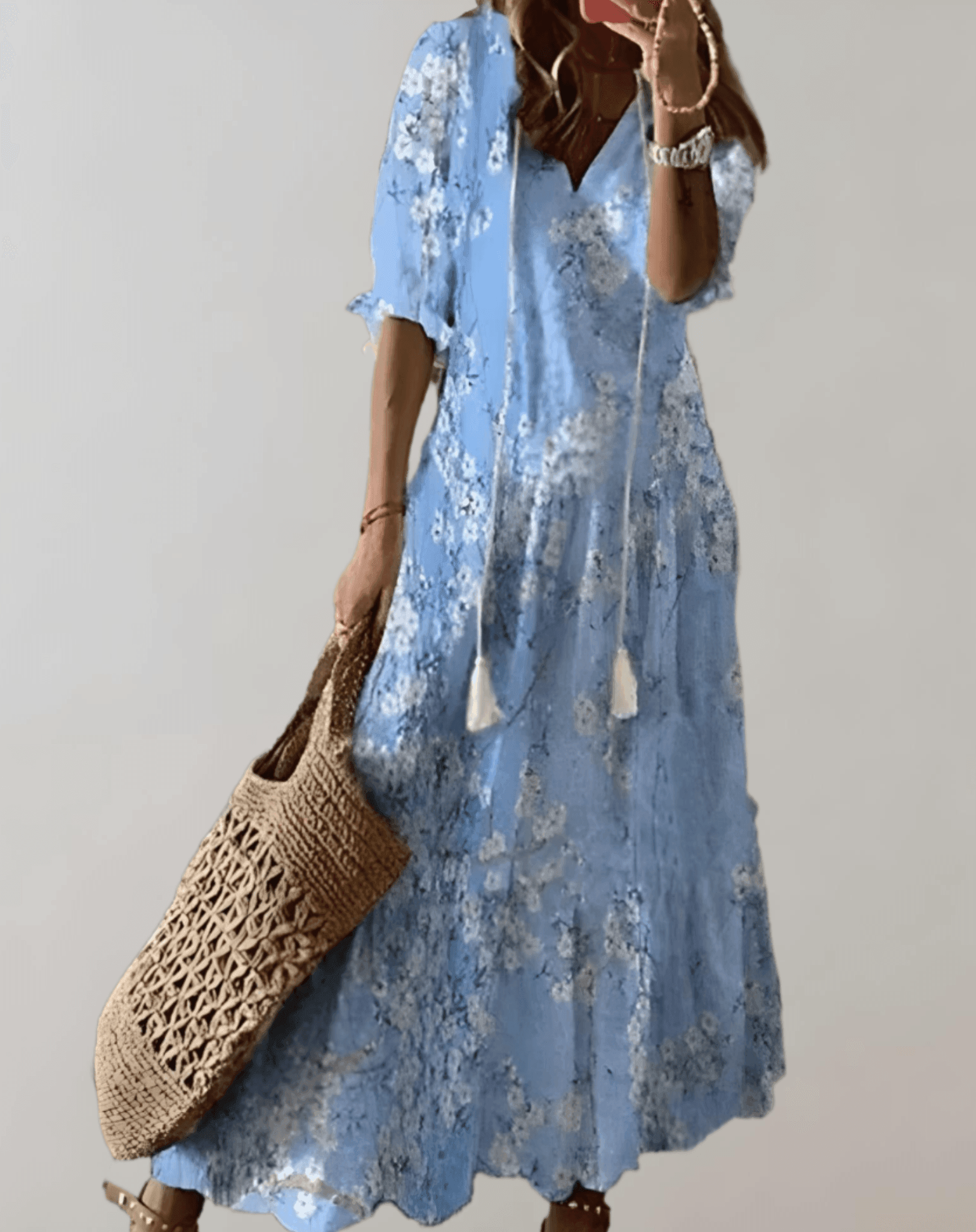 Arielle Women's Long Summer Dress - Flowy Maxi Comfort Rebooters Maxi Women's Dresses