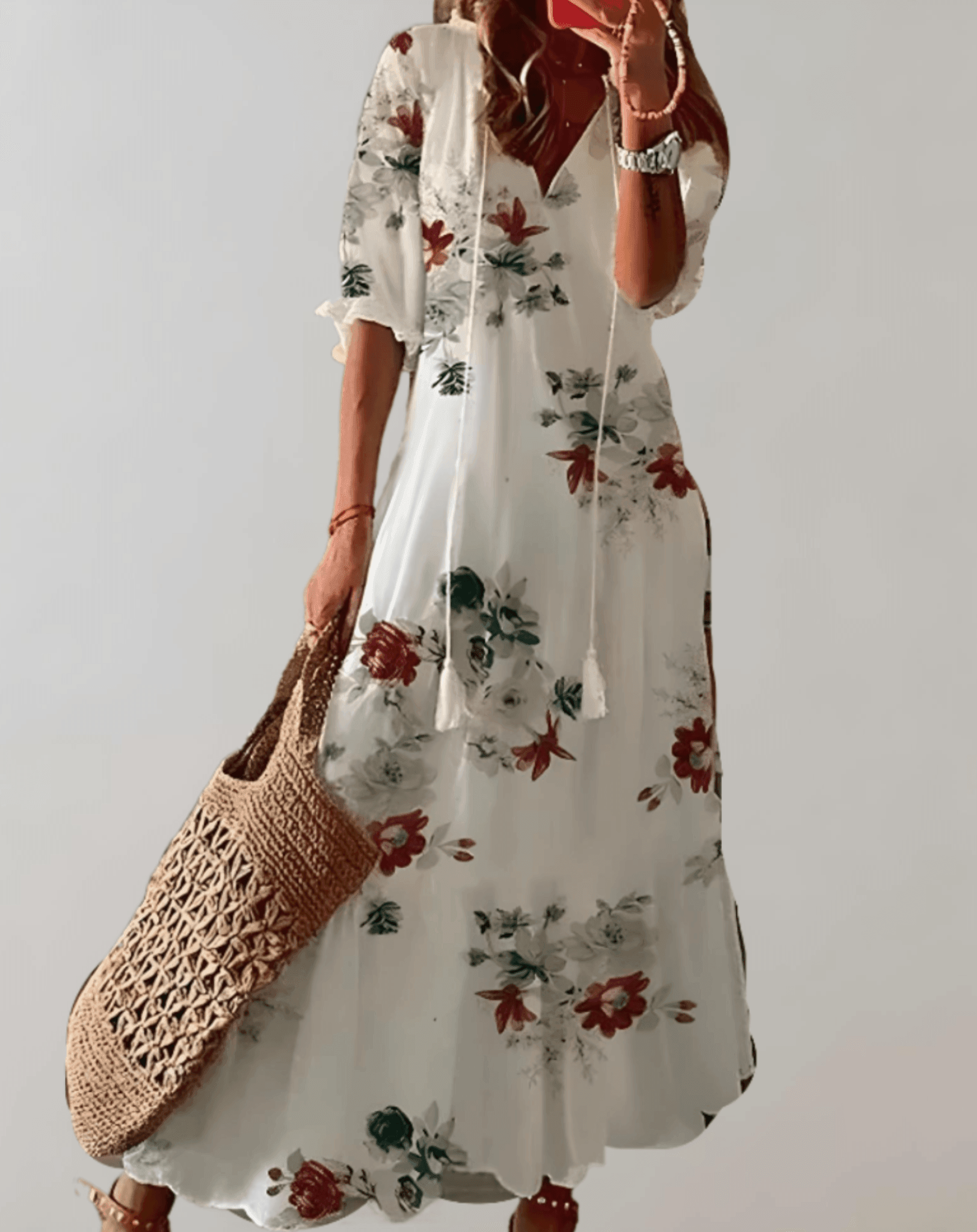 Arielle Women's Long Summer Dress - Flowy Maxi Comfort Rebooters Maxi Women's Dresses