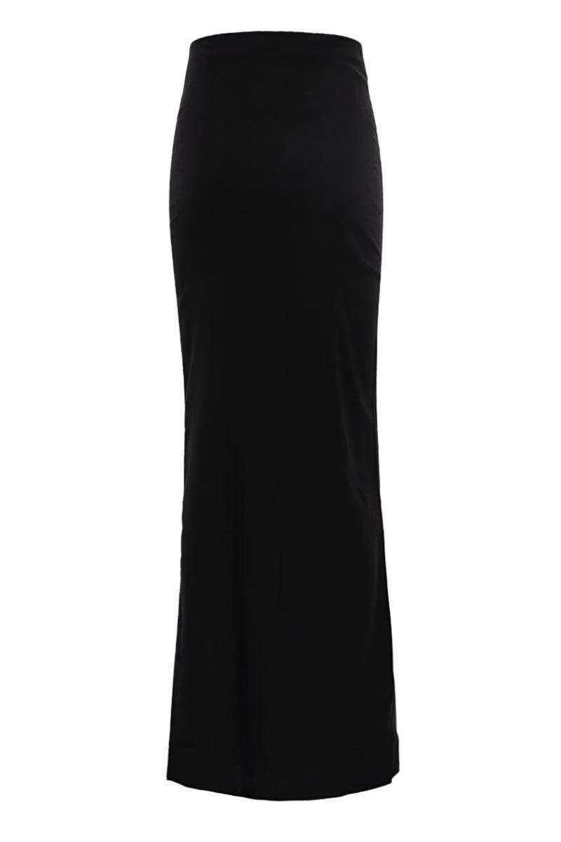 Black Sleek Maxi Skirt for Effortless Day to Night Style - Rebooters